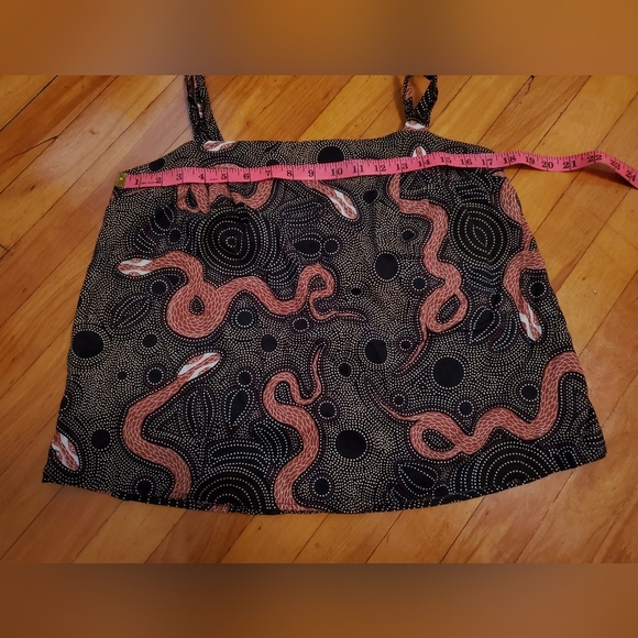 Anthropologie Corey Lynn Calter "Ibiza blouse" halter style. Snake. Bow. Size M. - Picture 4 of 12